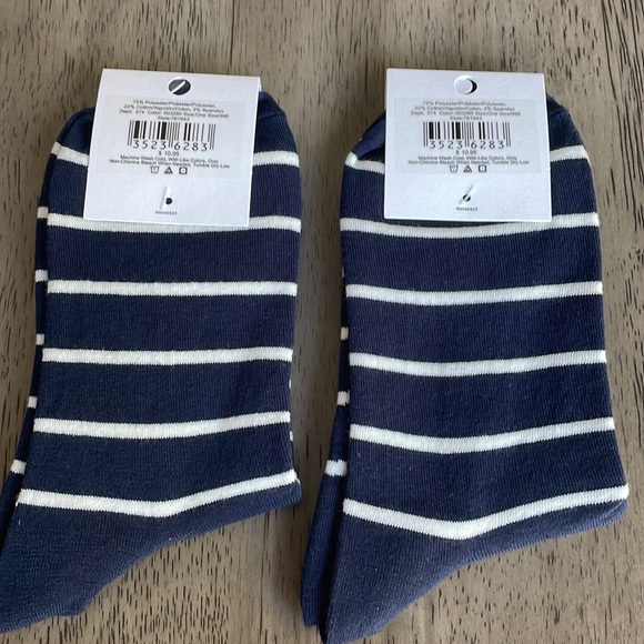Women’s Loft 2 Pairs Crew Socks - Navy - Picture 2 of 4